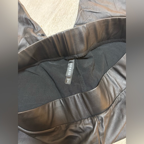 Torrid Black Faux Leather Pants - Picture 4 of 4